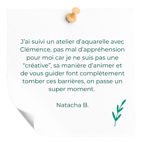 Témoignage atelier découverte aquarelle chambéry